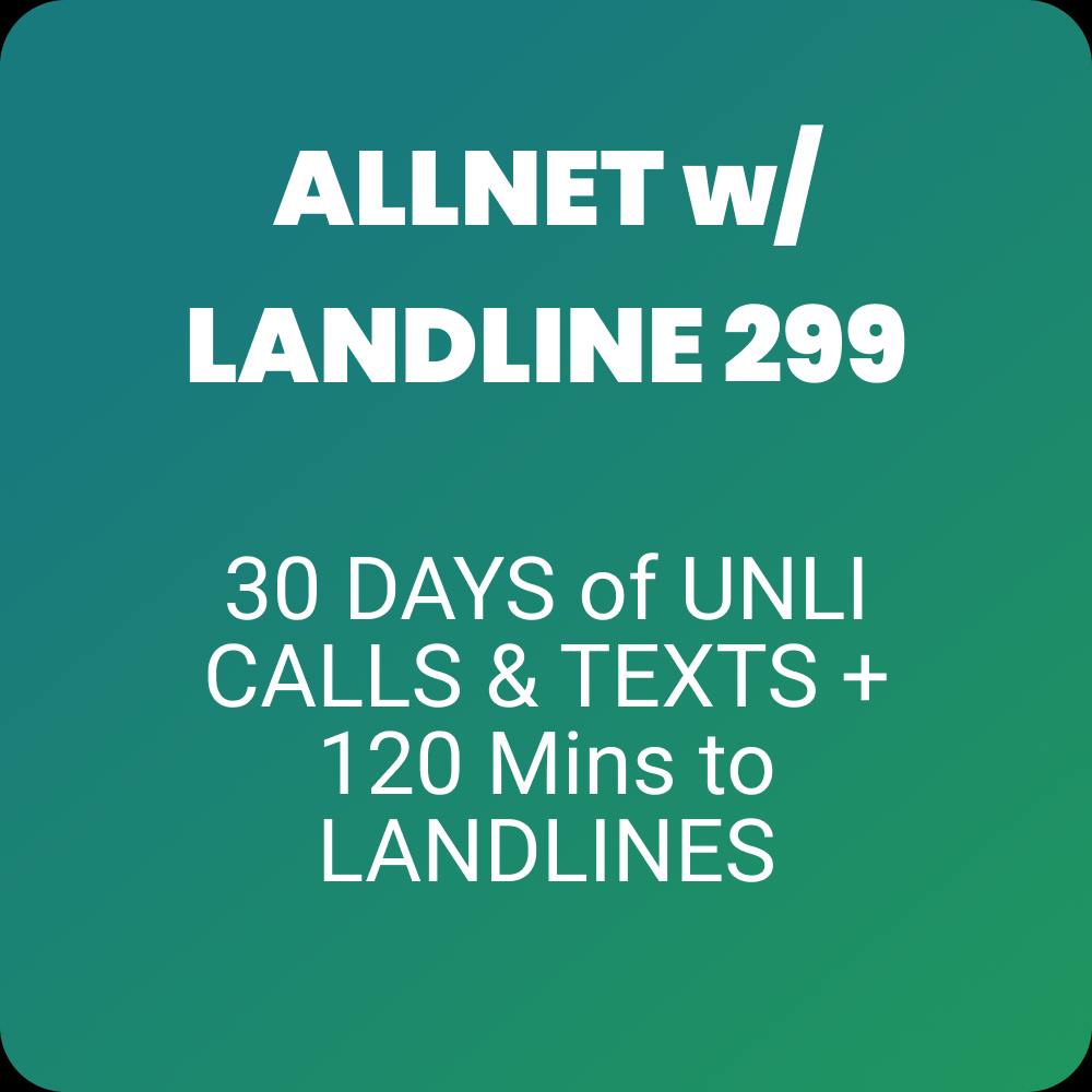 Allnet w/ Landline 299